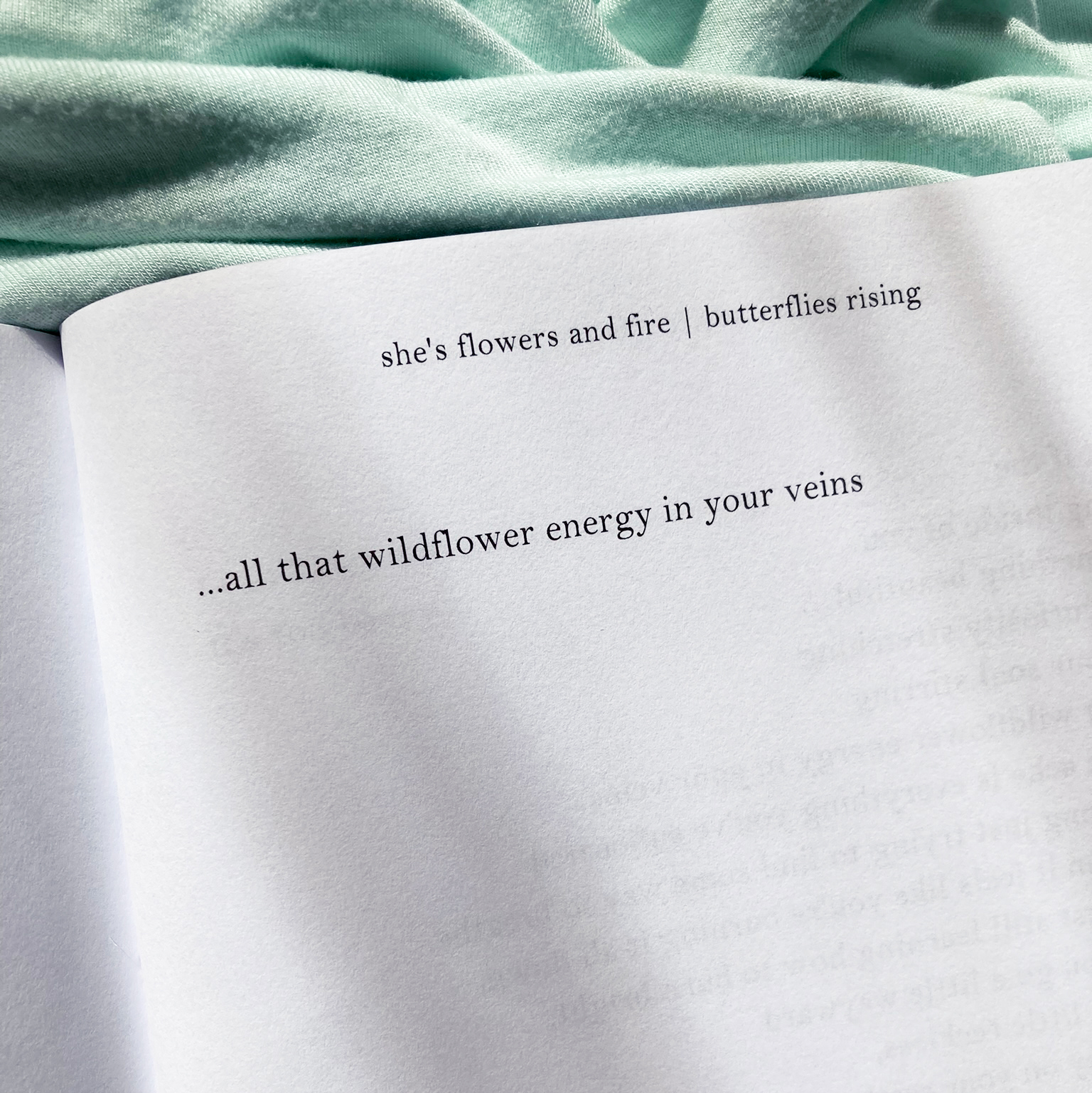 all that wildflower energy in your veins