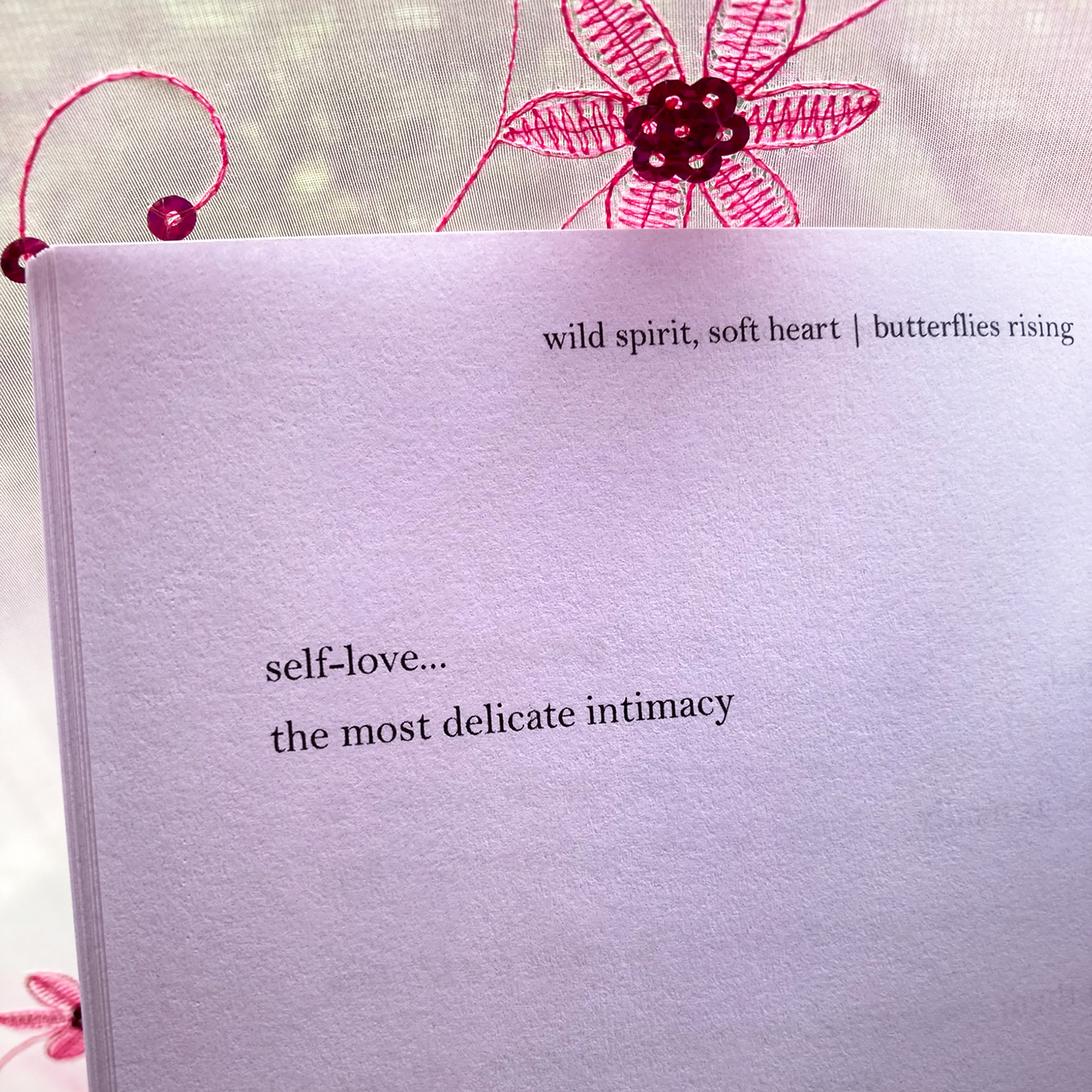 self-love… the most delicate intimacy - butterflies rising