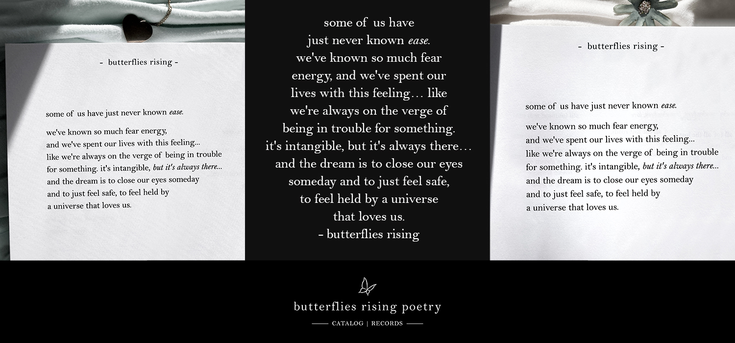 some of us have just never known ease. we've known so much fear energy, and we've spent our lives with this feeling