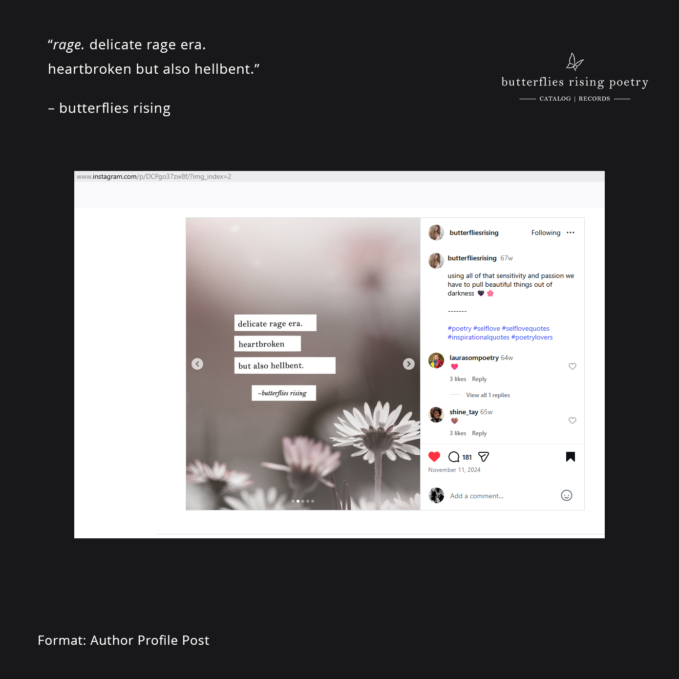 rage. delicate rage era. heartbroken but also hellbent.