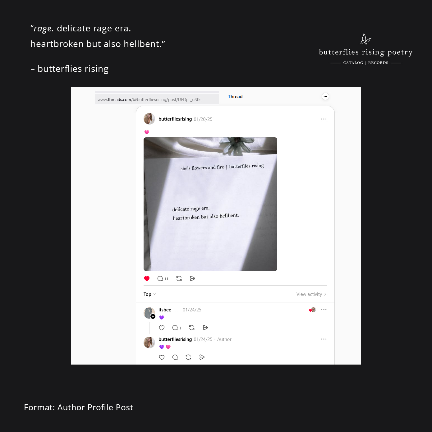 rage. delicate rage era. heartbroken but also hellbent.