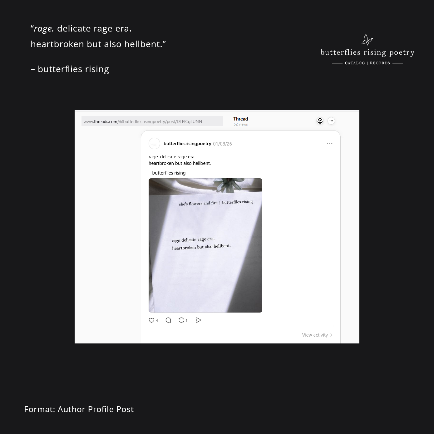 rage. delicate rage era. heartbroken but also hellbent.