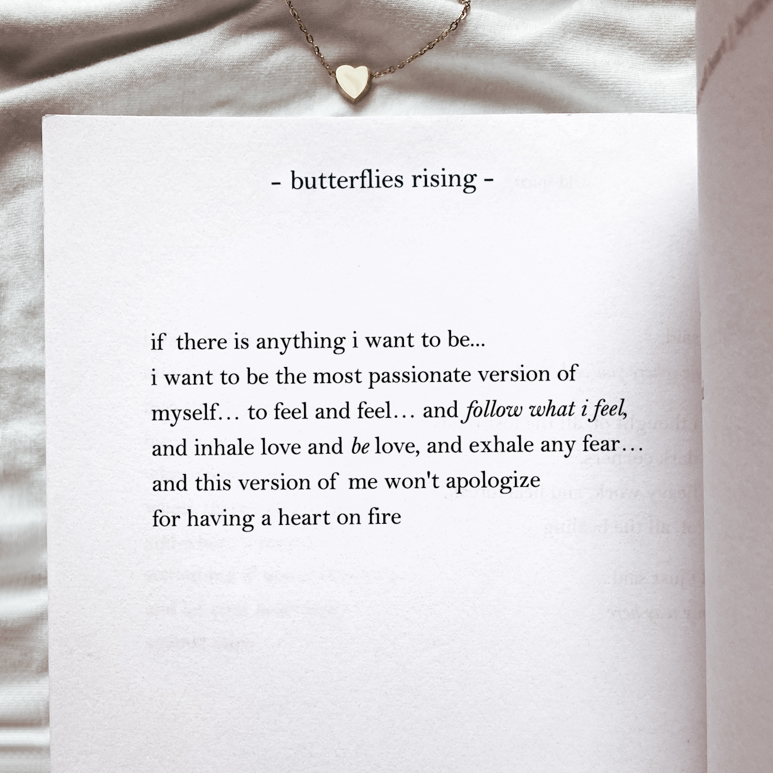 if there is anything i want to be... i want to be the most passionate version of myself
