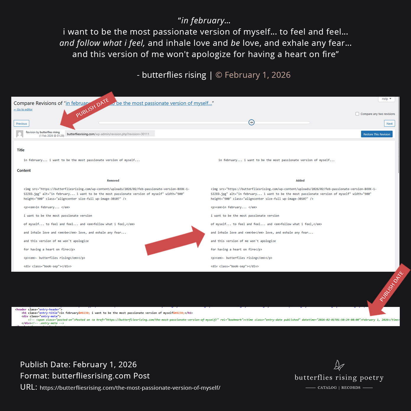 in february… i want to be the most passionate version of myself