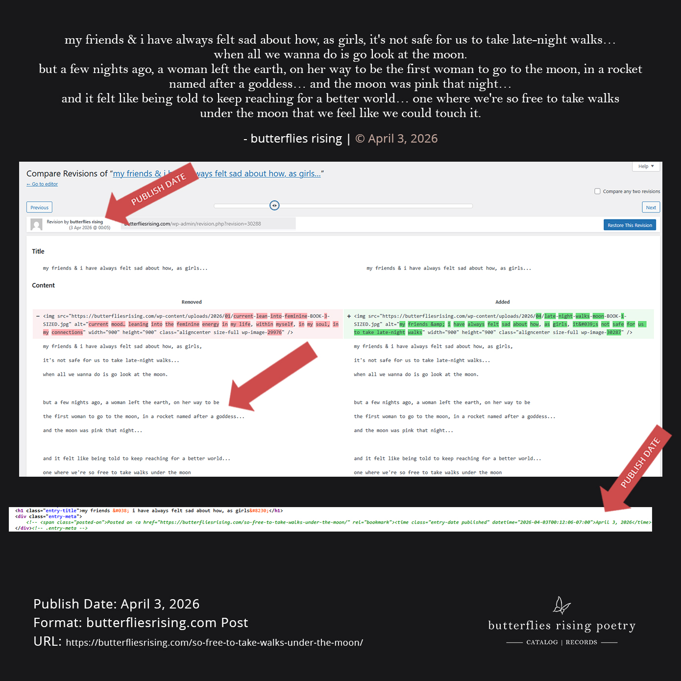 my friends & i have always felt sad about how, as girls, it's not safe for us to take late-night walks