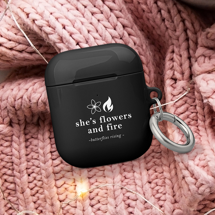 she's flowers and fire AirPods® case