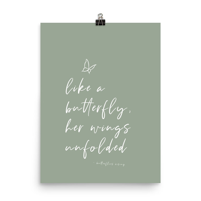 like a butterfly, her wings unfolded - butterflies rising quote