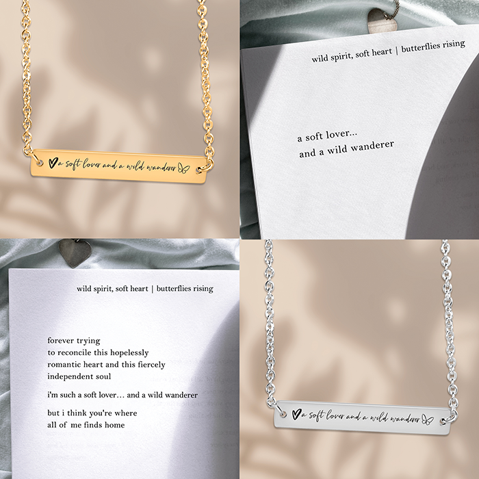 a soft lover… and a wild wanderer necklace